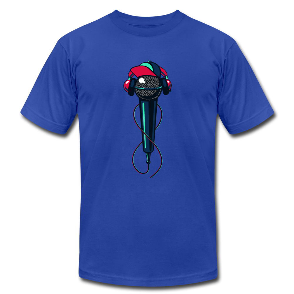Hip Hop Microphone T-Shirt - royal blue