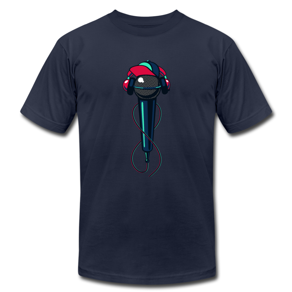 Hip Hop Microphone T-Shirt - navy