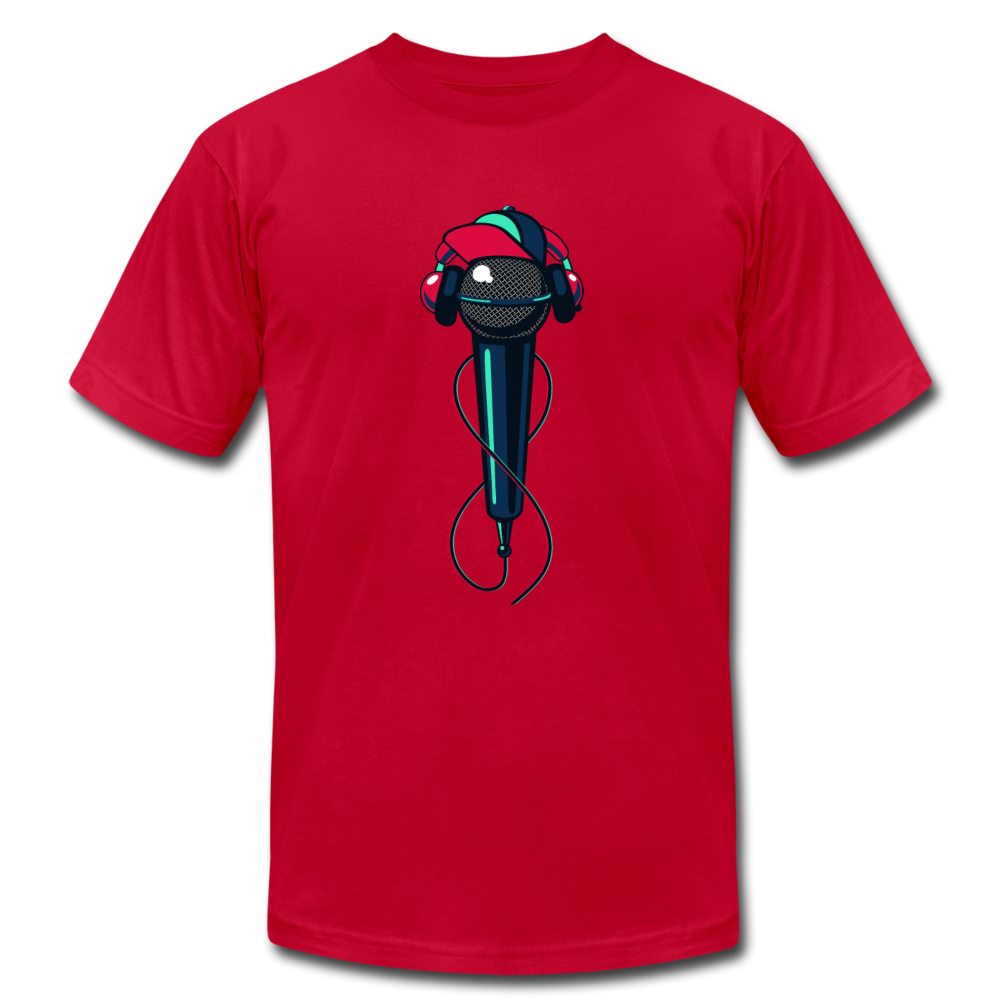 Hip Hop Microphone T-Shirt - red