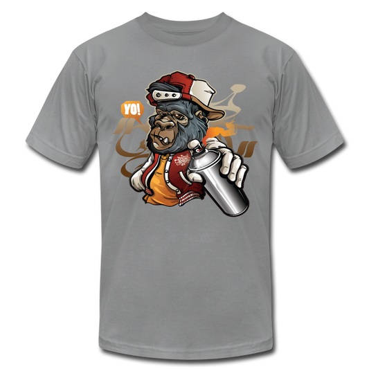 Hip Hop Gorilla Graffiti Artist T-Shirt - slate