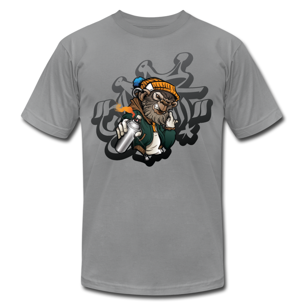 Hip Hop Gorilla Graffiti Artist T-Shirt - slate
