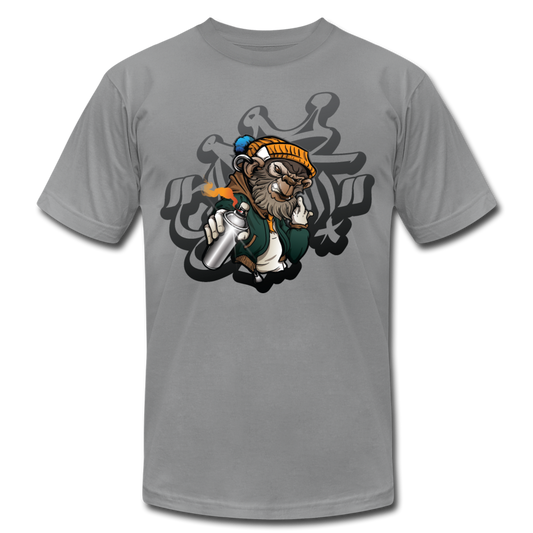 Hip Hop Gorilla Graffiti Artist T-Shirt - slate