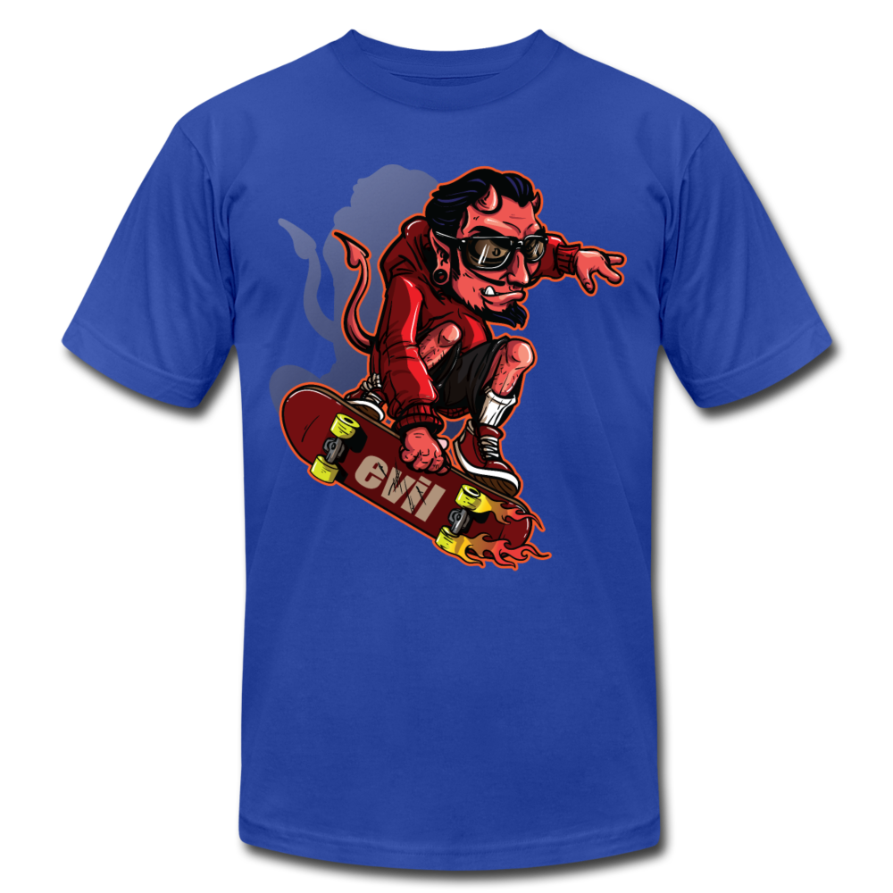 Devil Skater T-Shirt - royal blue