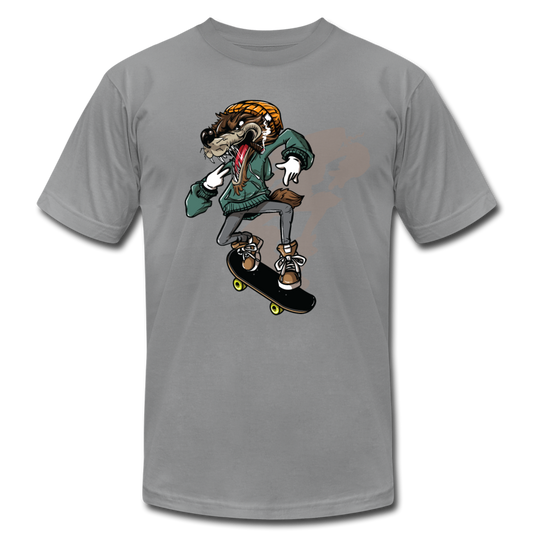 Skater Wolf T-Shirt - slate