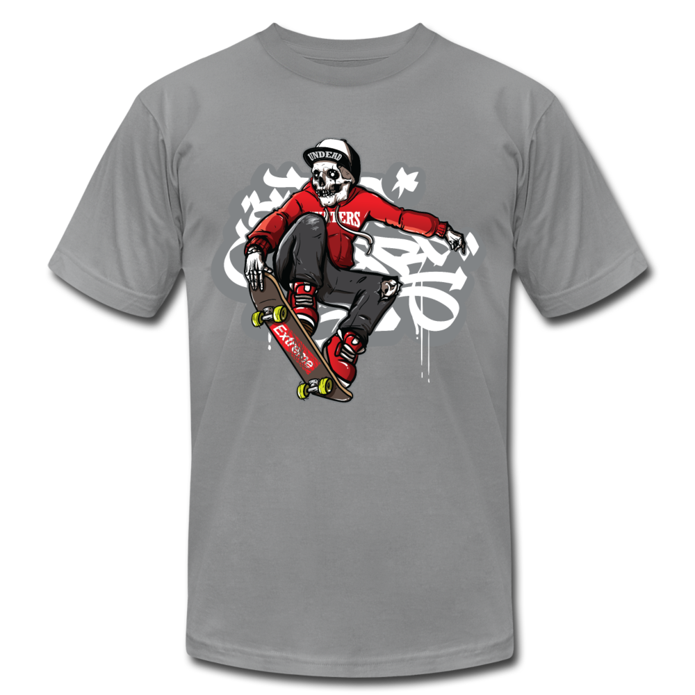 Skater Skeleton T-Shirt - slate