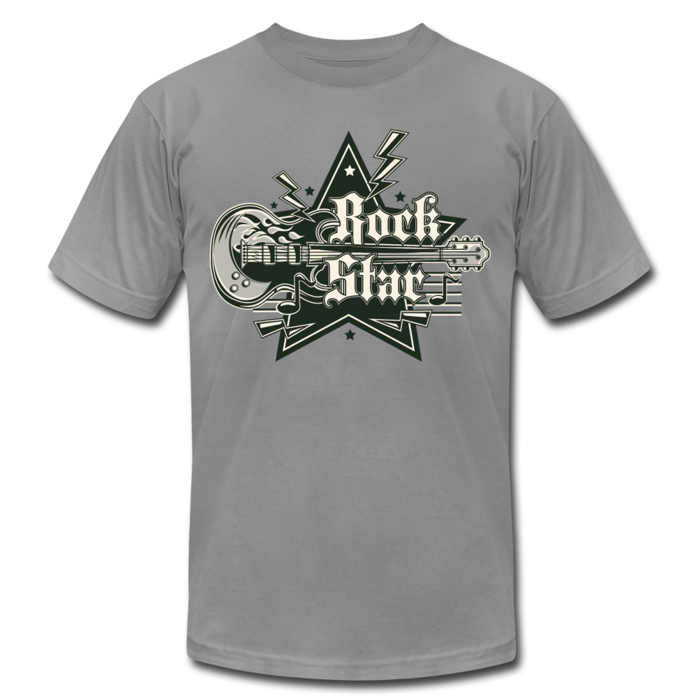 Rockstar Retro Guitar T-Shirt - slate