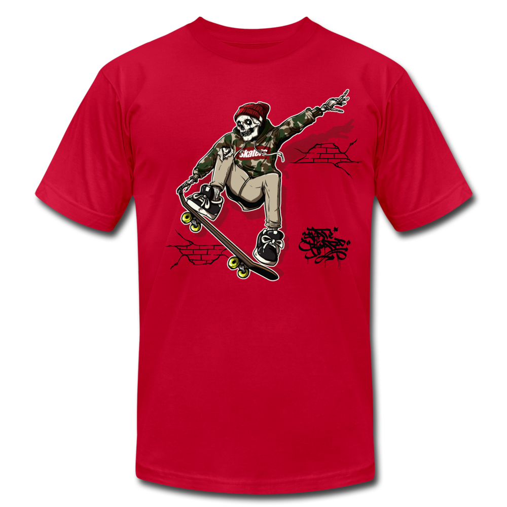 Skeleton Skater T-Shirt - red