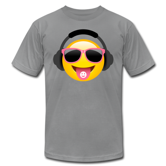 Cool Headphones Emoji T-Shirt - slate