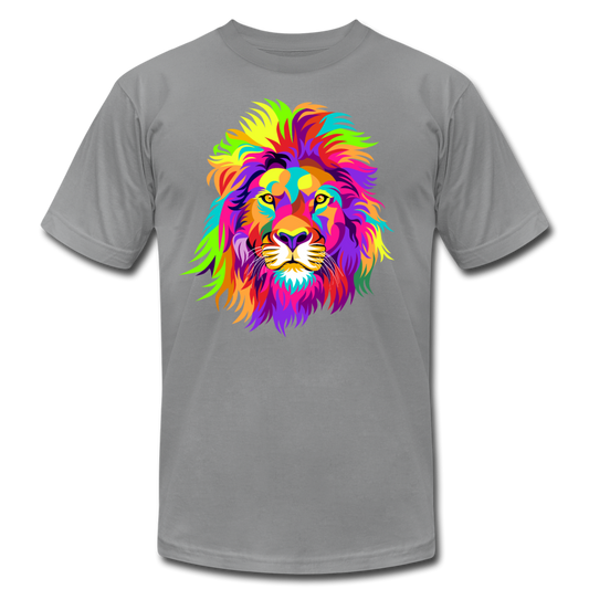 Colorful Abstract Lion T-Shirt - slate