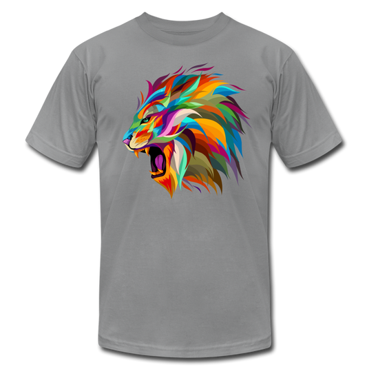 Colorful Abstract Lion T-Shirt - slate