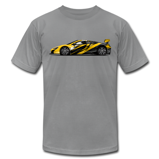 Black & Yellow Sports Car T-Shirt - slate