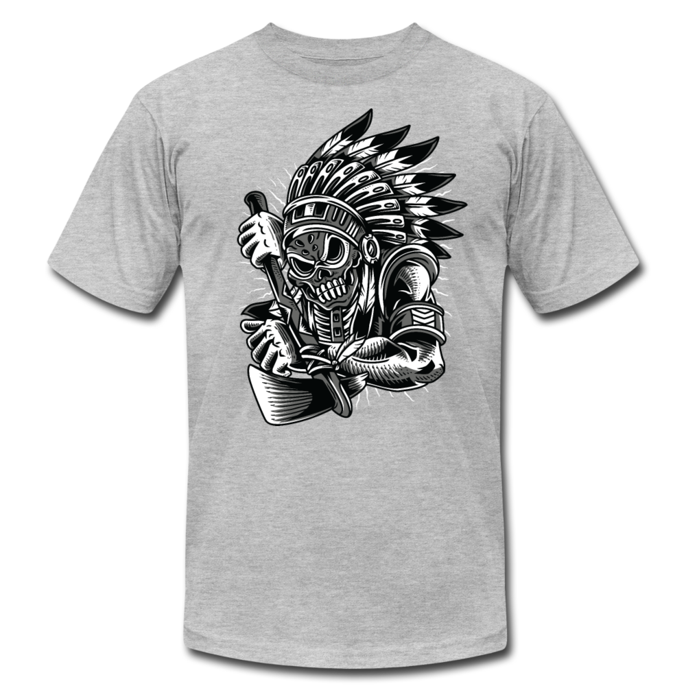 Warrior Indian T-Shirt - heather gray
