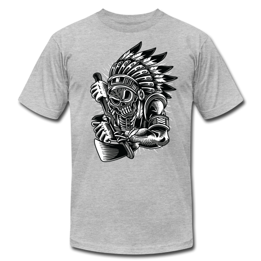Warrior Indian T-Shirt - heather gray