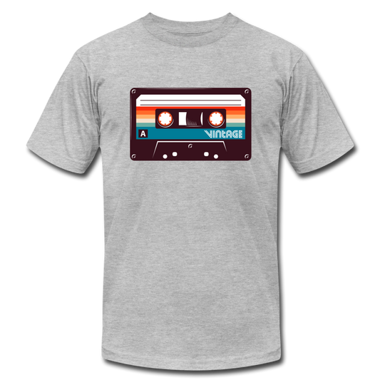 Vintage Cassette Tape T-Shirt - heather gray
