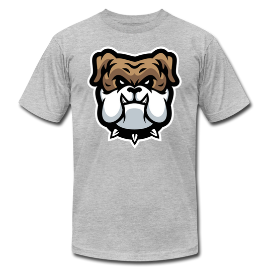 Bulldog Cartoon T-Shirt - heather gray