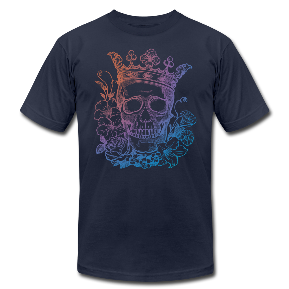 Skulls Crown & Roses T-Shirt - navy