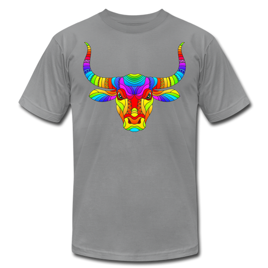 Colorful Bull Head T-Shirt - slate