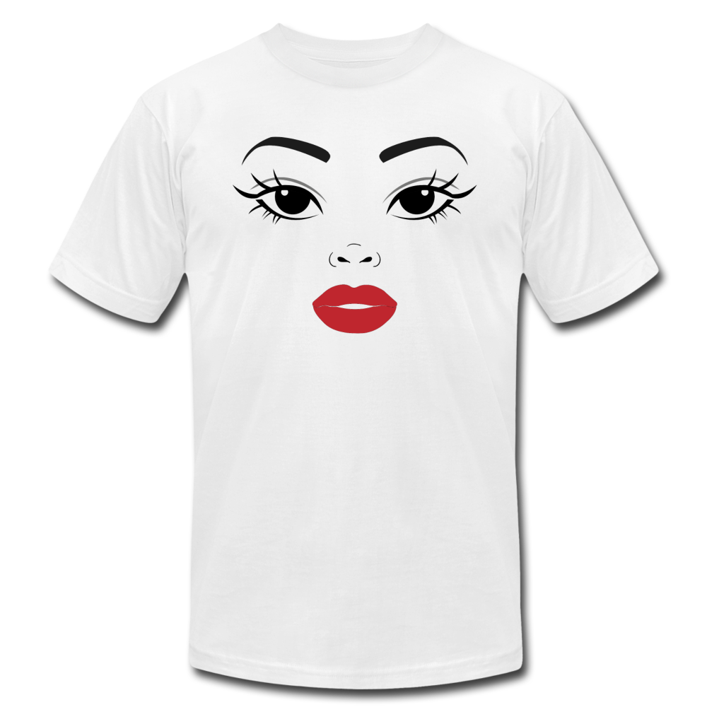 Female Face T-Shirt - white