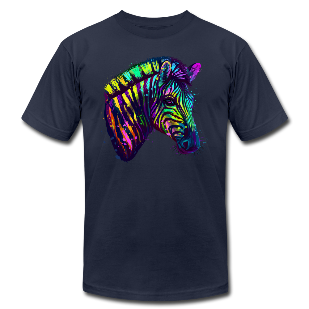 Colorful Zebra T-Shirt - navy