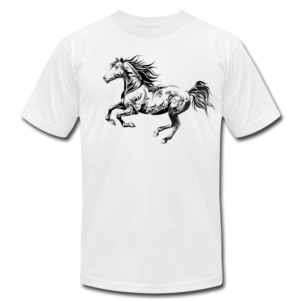 Tribal Maori Horse T-Shirt - white