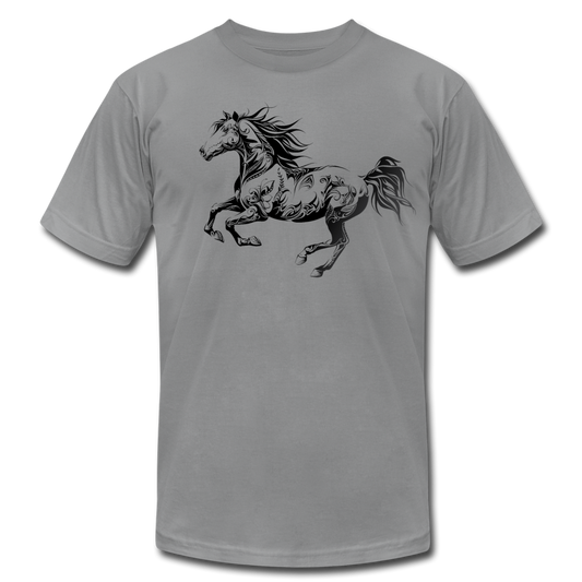 Tribal Maori Horse T-Shirt - slate