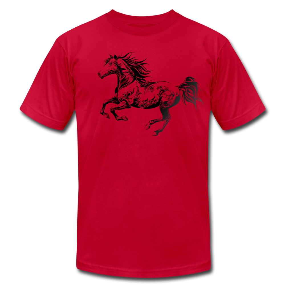 Tribal Maori Horse T-Shirt - red