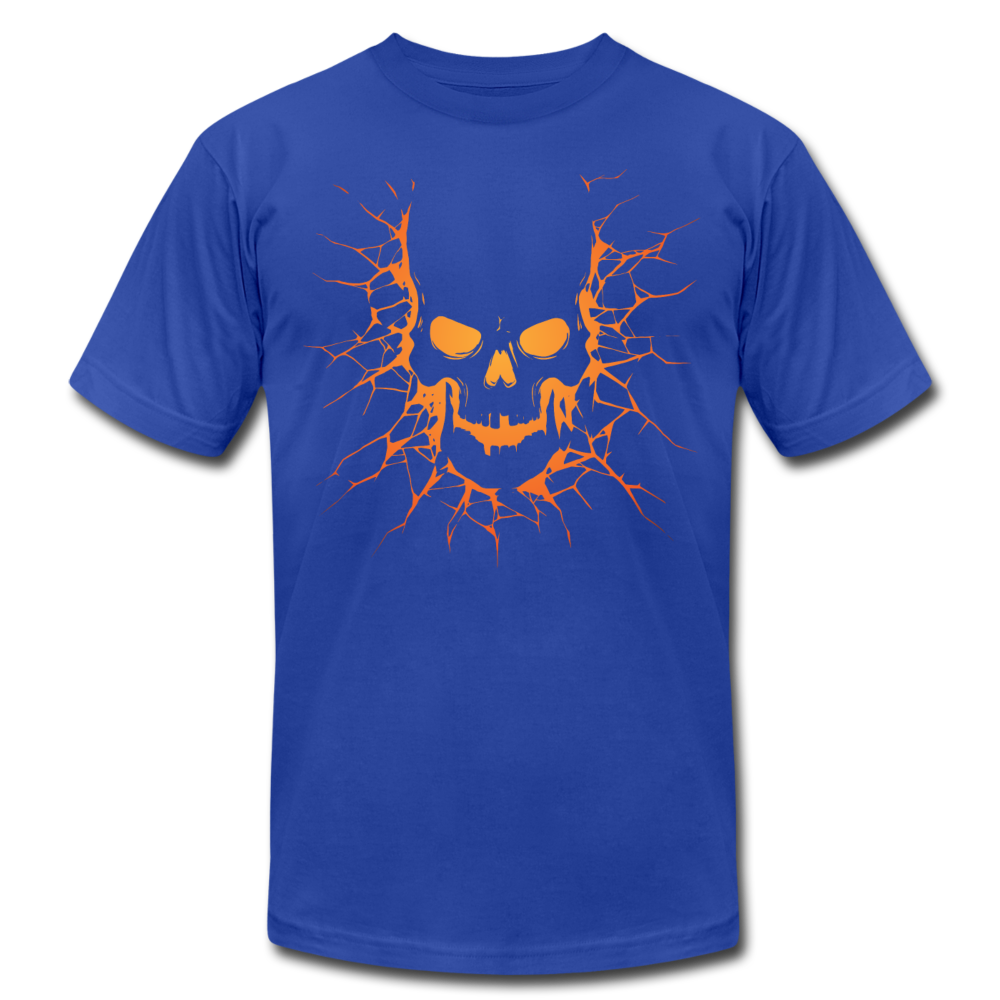Cracked Skull T-Shirt - royal blue
