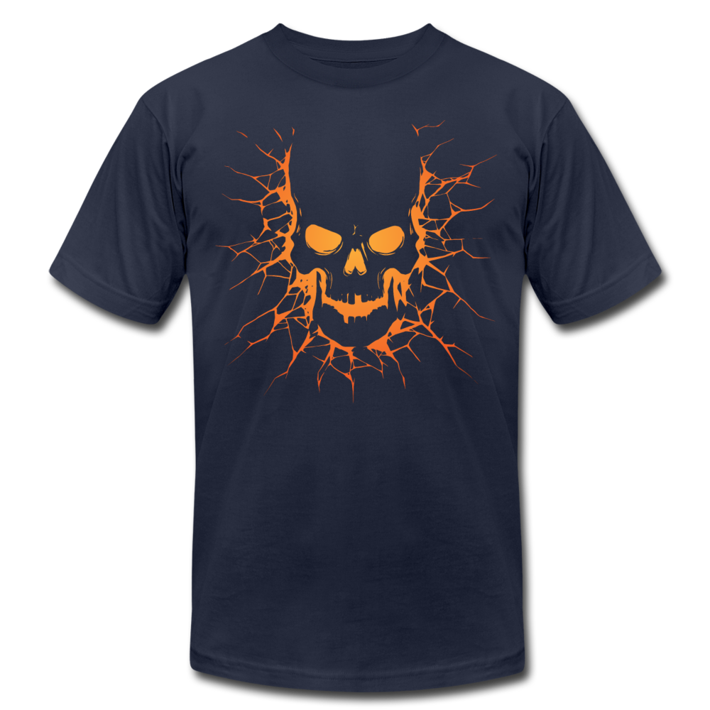 Cracked Skull T-Shirt - navy