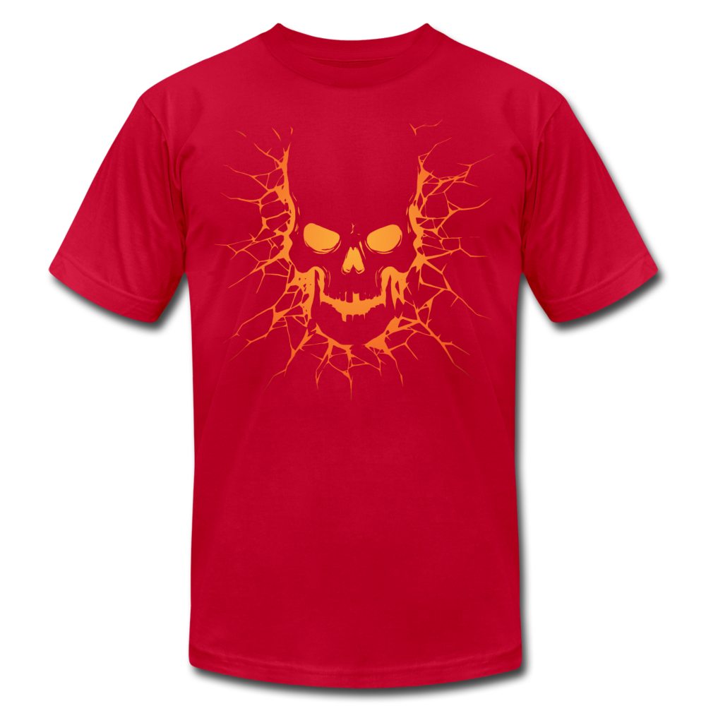 Cracked Skull T-Shirt - red