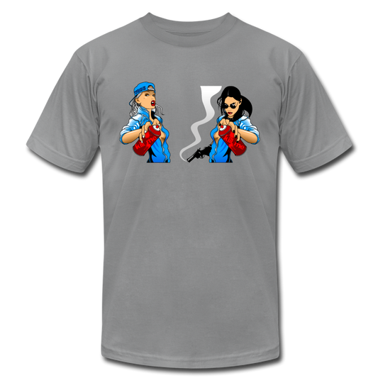 Girls Spray Painting T-Shirt - slate