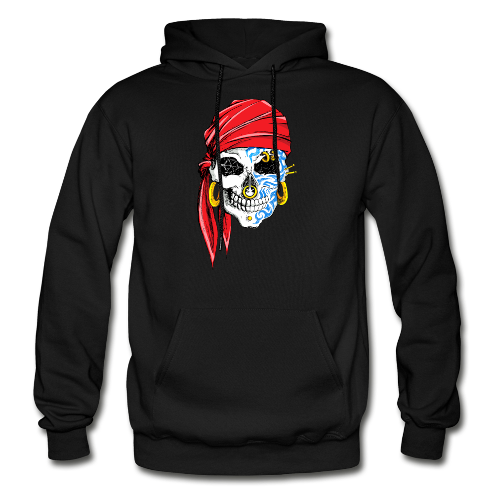 Pirate Skull Hoodie - black