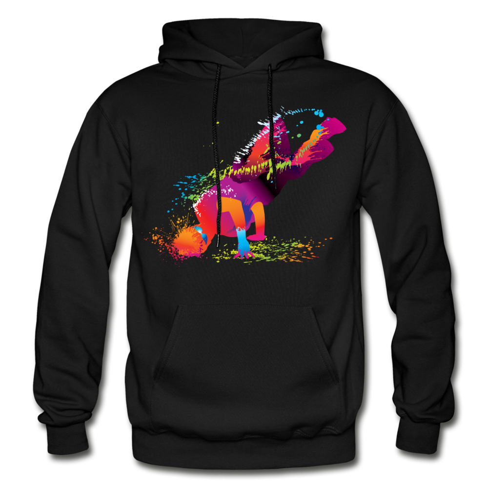 Abstract B-Boy Dancer Hoodie - black