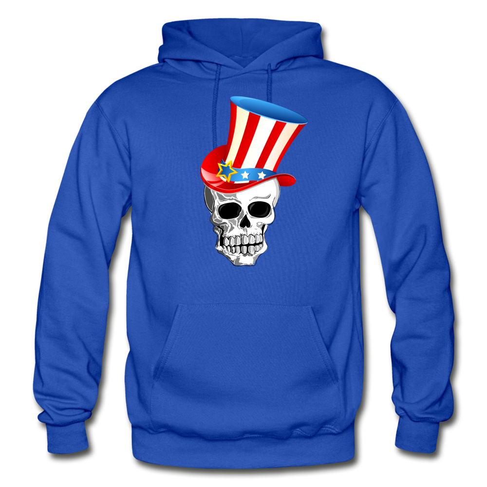 American Skull Hoodie - royal blue
