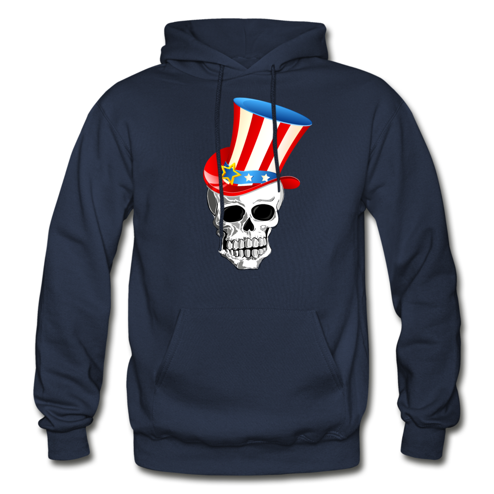 American Skull Hoodie - navy