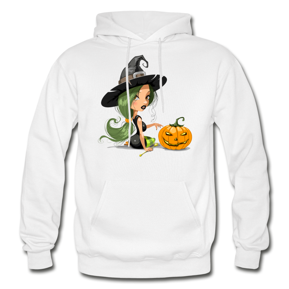 Halloween Witch Cartoon - white