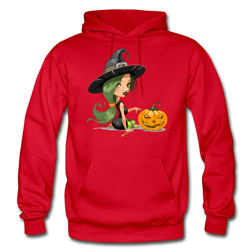 Halloween Witch Cartoon - red