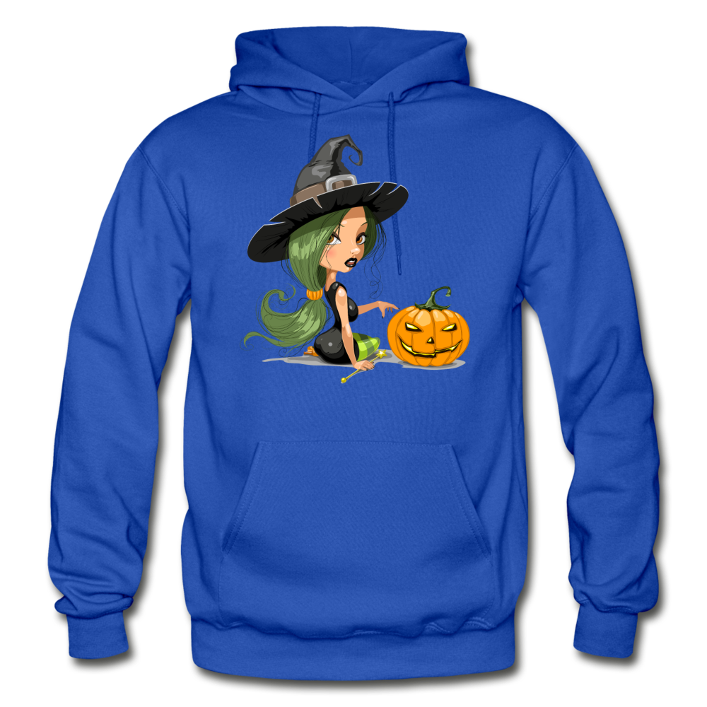 Halloween Witch Cartoon - royal blue