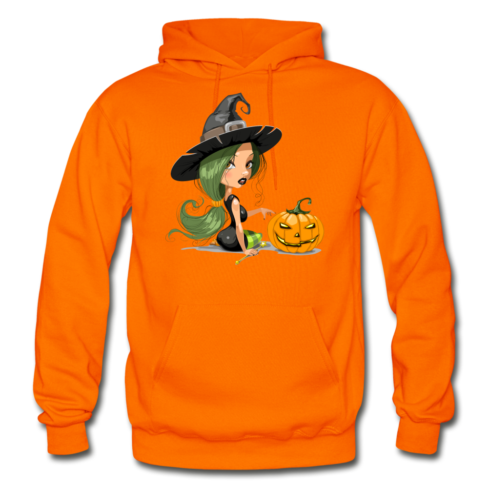 Halloween Witch Cartoon - orange