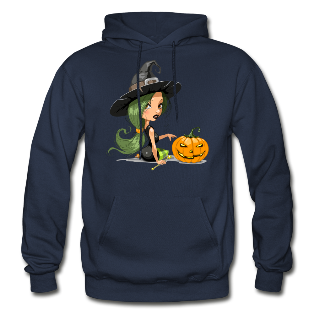 Halloween Witch Cartoon - navy