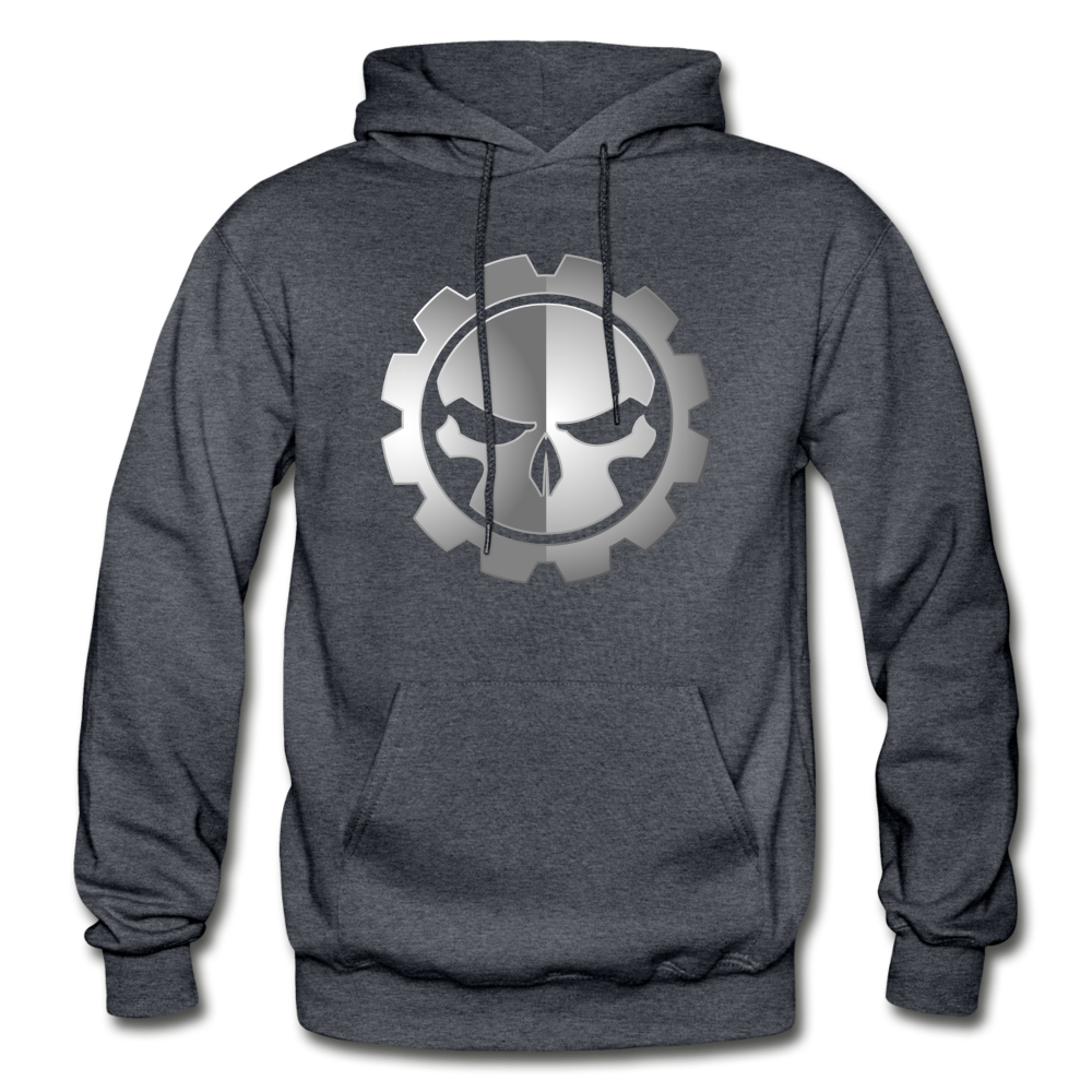 Skull Gear Hoodie - charcoal gray