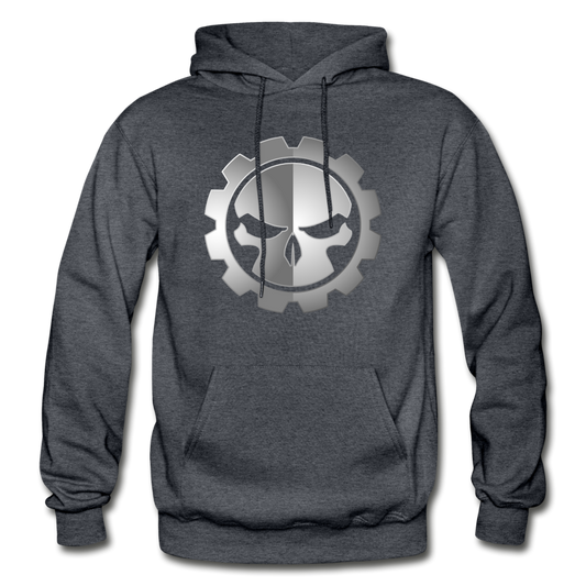 Skull Gear Hoodie - charcoal gray
