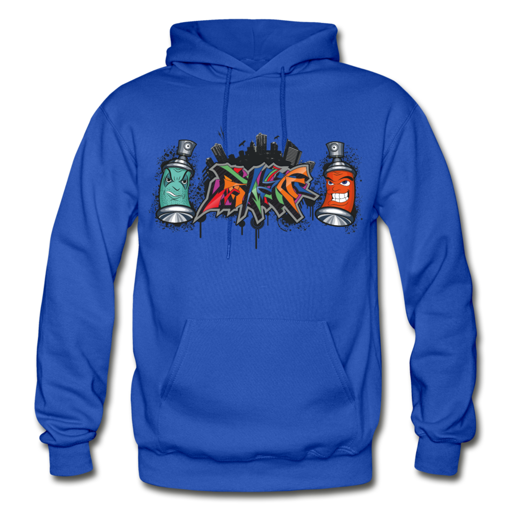 Graffiti Spray Paint Cans Hoodie - royal blue