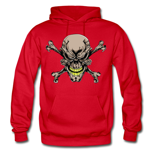 Skull & Cross Bones Hoodie - red