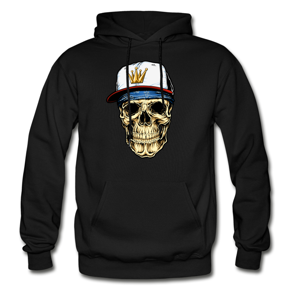 Hip Hop Skull Hoodie - black
