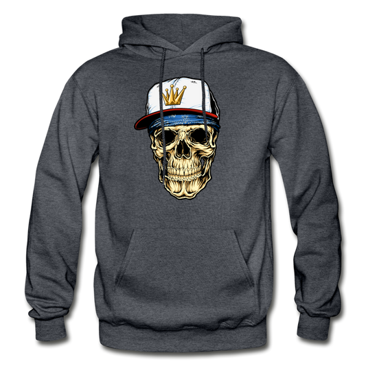 Hip Hop Skull Hoodie - charcoal gray