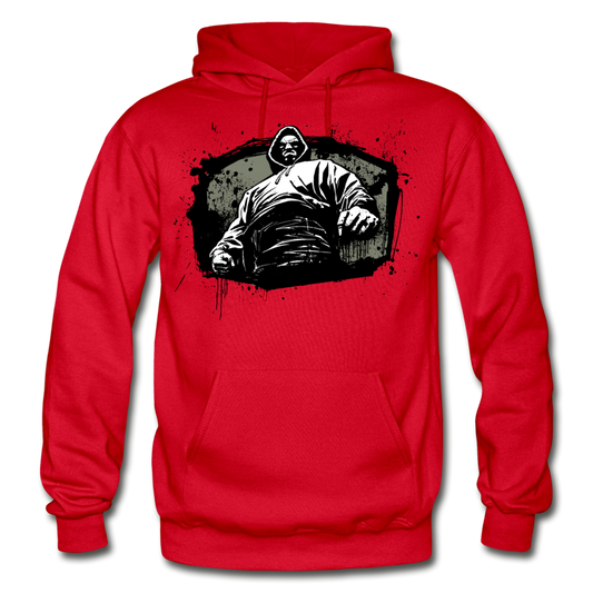 Abstract Thug Hoodie - red