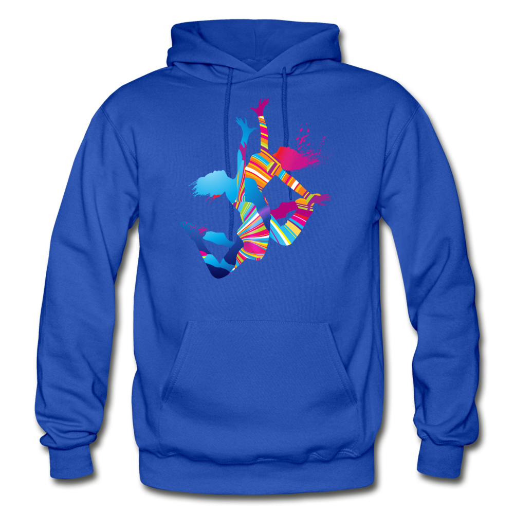Colorful Abstract Dancer Hoodie - royal blue