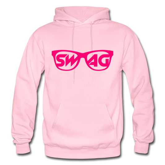 Swag Glasses Hoodie - light pink