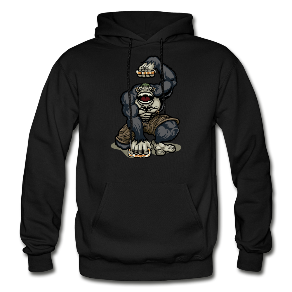 Gorilla Brass Knuckles Hoodie - black