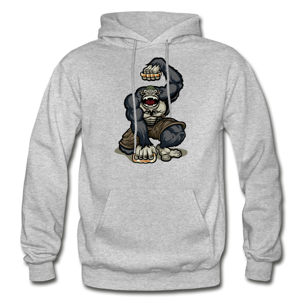 Gorilla Brass Knuckles Hoodie - heather gray